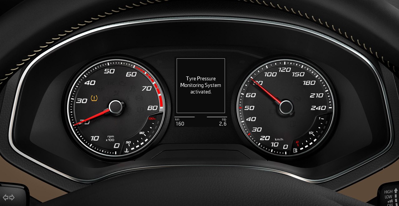 SEAT Ibiza - Tyre pressue check display